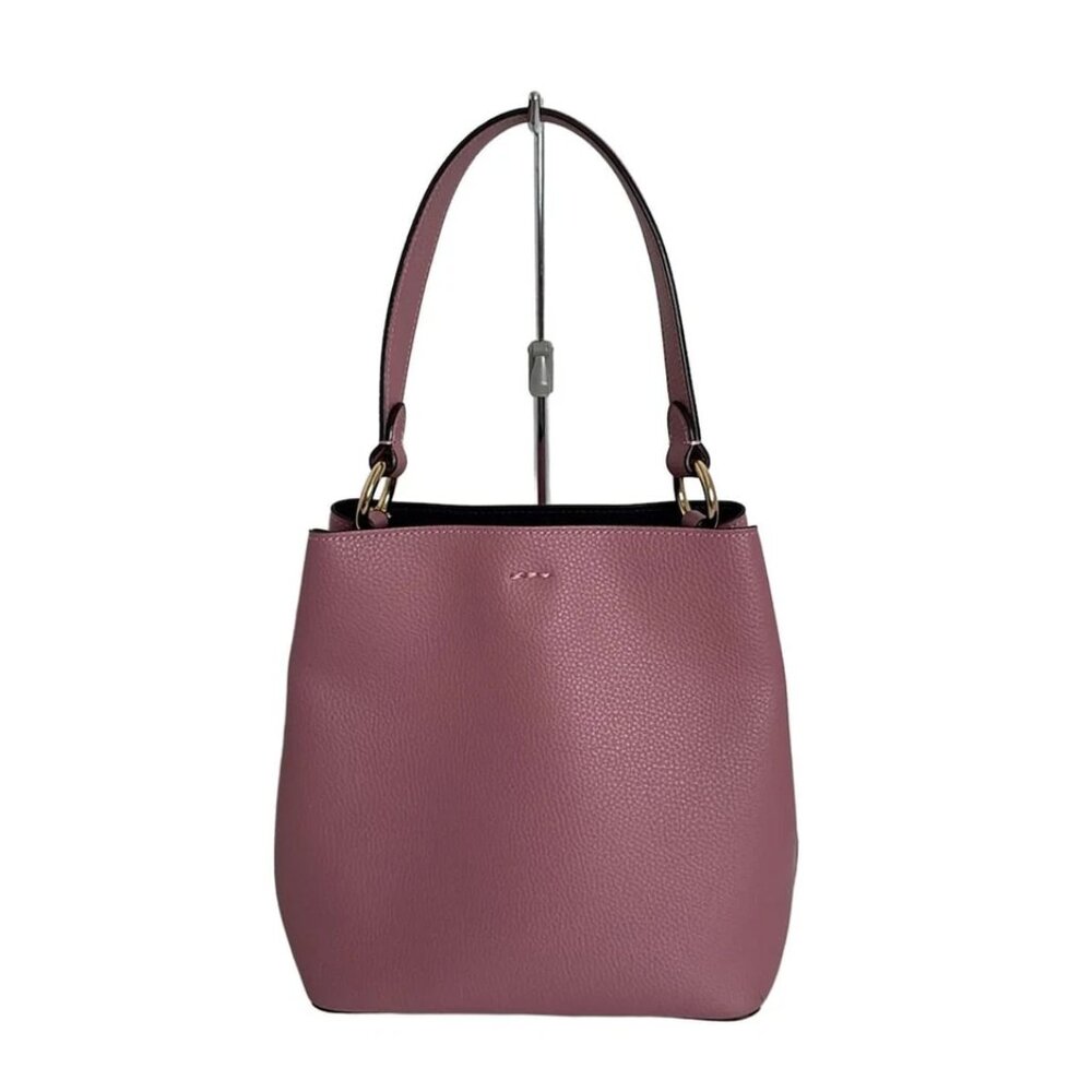 COACH Small Town Bucket Bag Pink Leather - Handbag 159-080625 - Picture 2 of 9